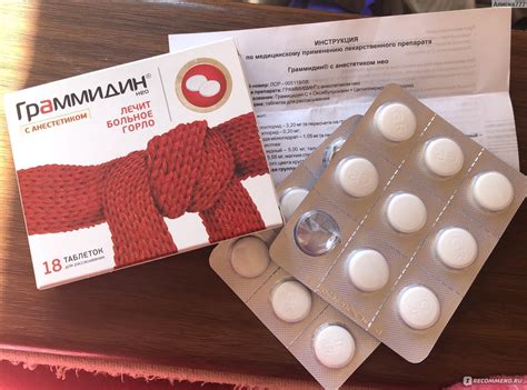 Антисептическое средство Валента Фармацевтика Граммидин с анестетиком ...
