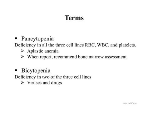 Blood film preparation and reporting