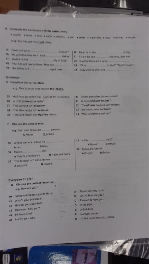 complete the sentences with the correct words - Школьные Знания.com