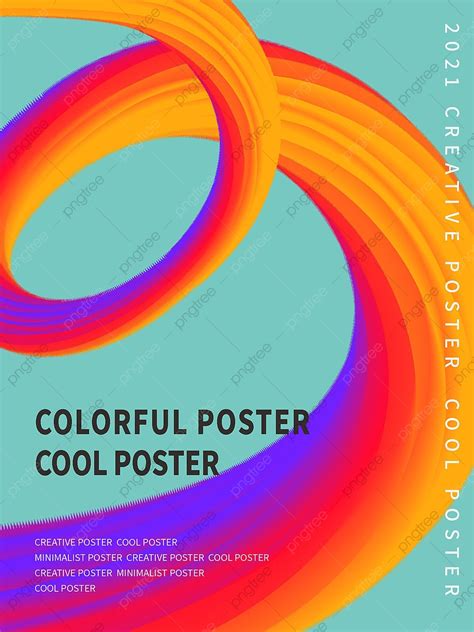 Colorful Cool Fashion Creative Art Commercial Poster Template Download