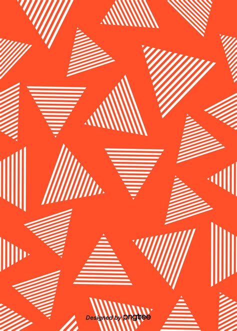 Simple Style Orange Geometric Patterns Background Wallpaper Image For ...