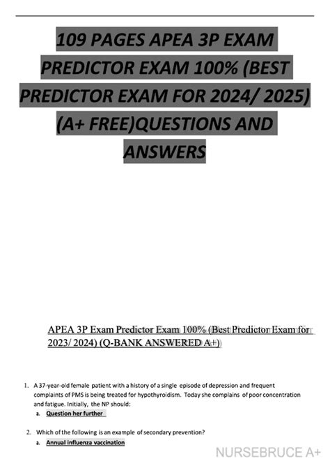 pages apea p exam predictor exam   predictor exam