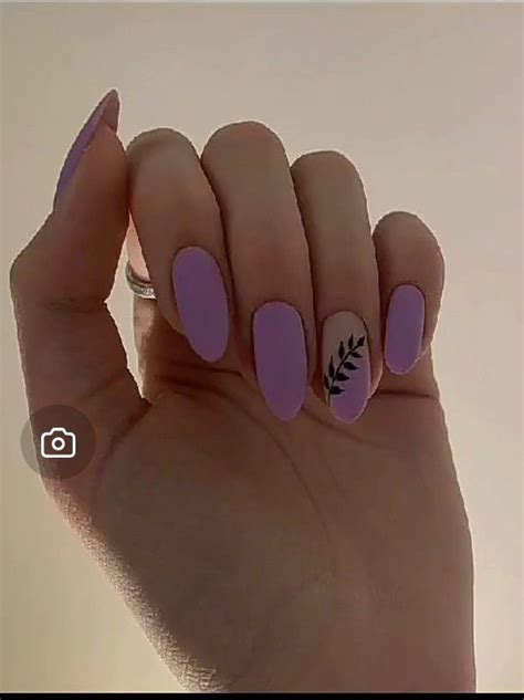 Матовый фиолетовый маникюр со стемпингом Casual Nails, Stylish Nails ...