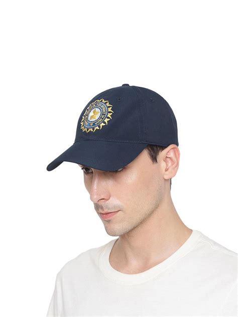buy mpl sports official team india fan cap navy blue mpl