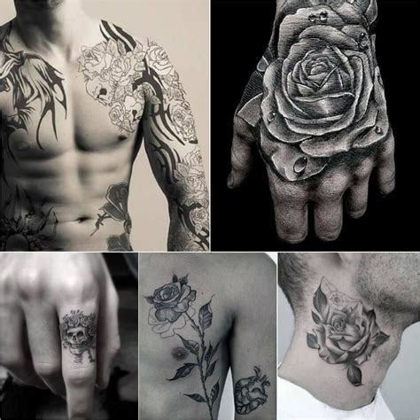 Тату Роза для Мужчин ☛ https://tattoo-ideas.ru #тату #татуроза # ...