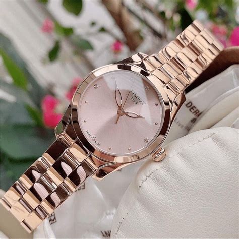 Tissot T-Lady T-Wave Rose Diamond Dial T112.210.33.456.00 reloj acero ...