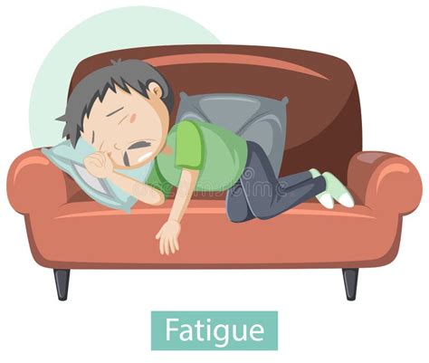 Medical Infographic of Fatigue Symptoms Stock Vector - Illustration of tiredness, character ...