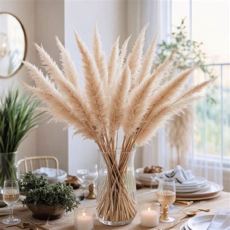 elegant pampas grass decor transform  space  timeless chic