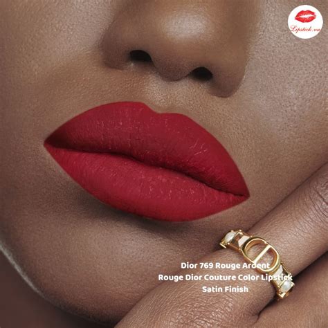 Son Dior Màu 769 Rouge Ardent - Đỏ Cổ Điển Satin Finish MỚI NHẤT