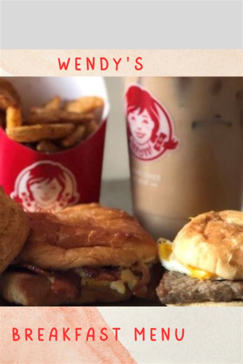 Wendy’s Breakfast Menu With Prices | Breakfast menu, Bacon egg and ...