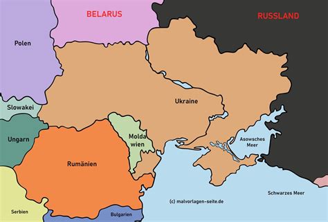 Landkarte Ukraine kostenlos herunterladen