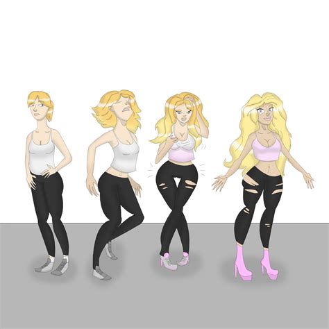 Bimbo'd! - TG COMMISSION (colored) by Master-TF on DeviantArt