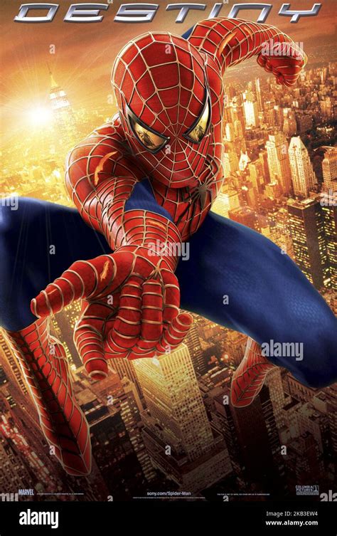 SPIDER-MAN 2, TOBEY MAGUIRE POSTER, 2004 Stock Photo - Alamy