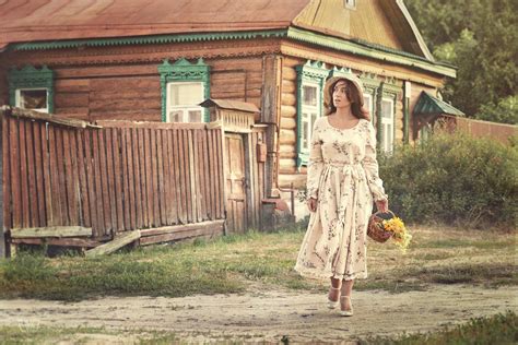 Девушки в деревне (72 фото)