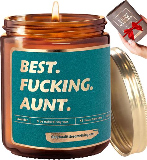 Amazon.com: Best Aunt Ever, Lavender Vanilla Scented Candle – Funny