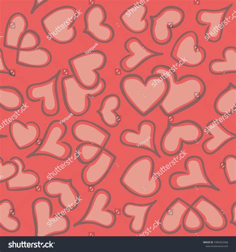 Vector Heart Seamless Patternvector Illustration Stock Vector (Royalty ...