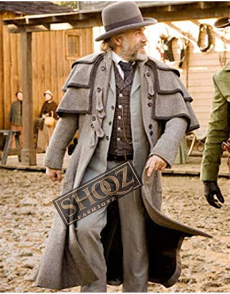 Buy Django Unchained Christoph Waltz Coat | Dr. King Schultz grey coat