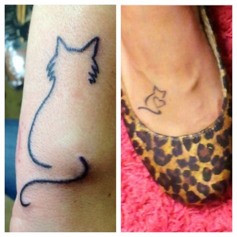 tattoo cat outline