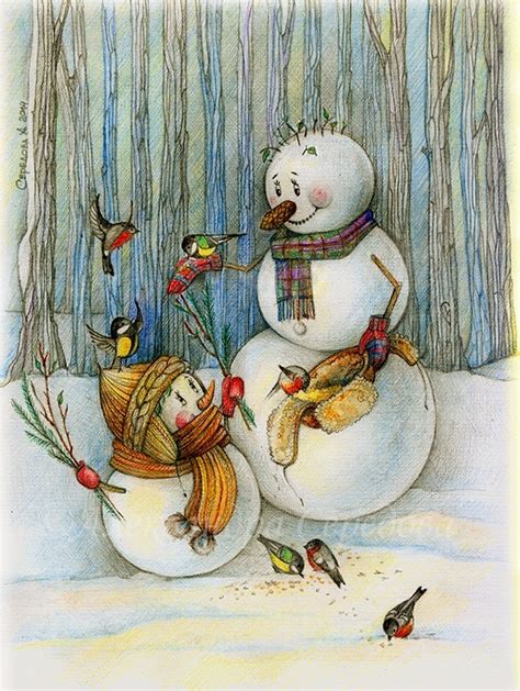 Иллюстрация Зимние истории. в стиле классика | Illustrators.ru