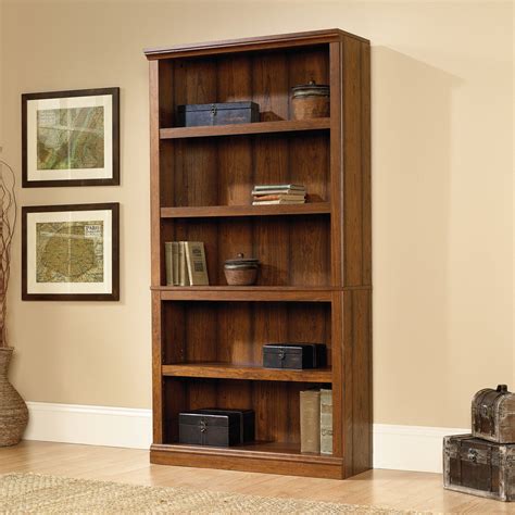 day shipping buy sauder select  shelf bookcase washington cherry finish  walmartcom