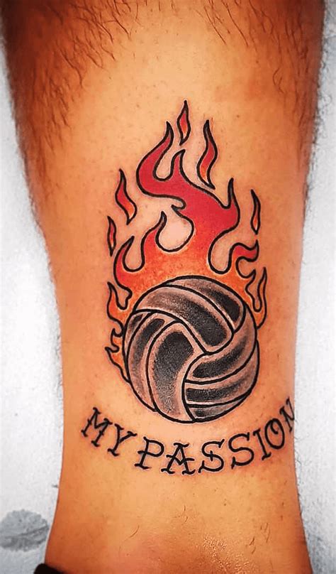Volleyball Tattoo Design Images (Volleyball Ink Design Ideas ...