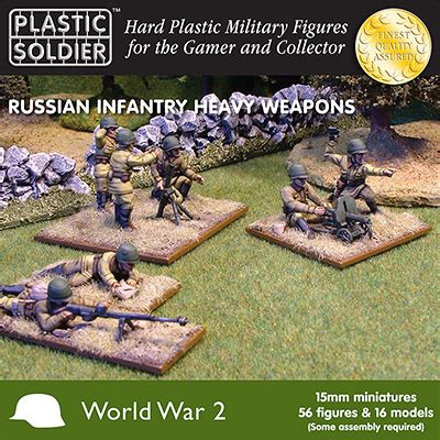 15mm WW2 Russian Infantry Heavy Weapons – The Plastic Soldier Company