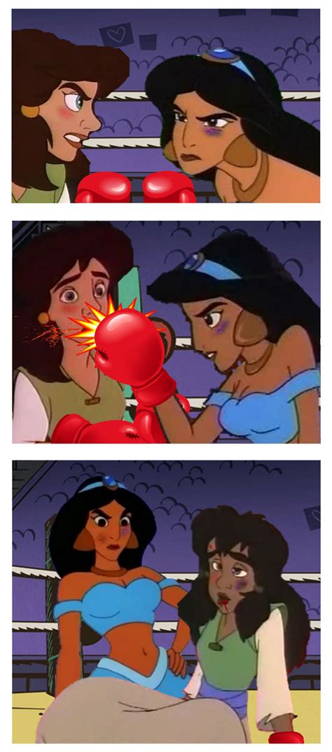 Boxing - Princess Jasmine Vs Sadira by CartoonFan2018 on DeviantArt