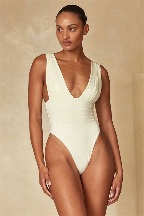 Florence One Piece - Ivory – Monday Swimwear