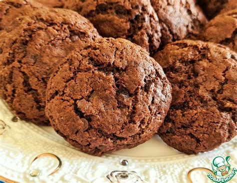 Шоколадное печенье с шоколадной крошкой – кулинарный рецепт