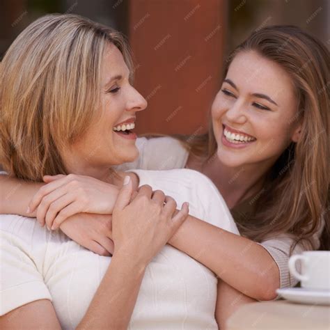 Premium Photo | Happy mother and daughter embrace for love laughing and