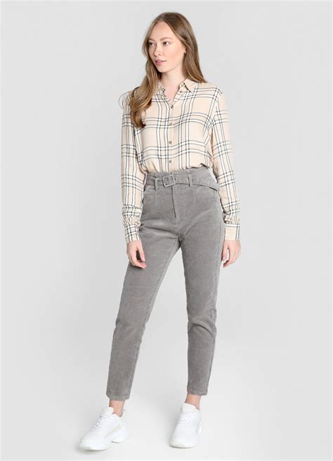 Рубашка из вискозы в клетку (LS2V91-T2) купить за 599 руб. в интернет ...