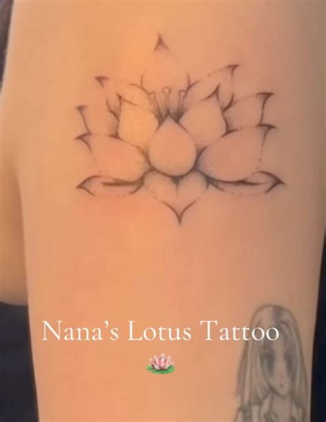 nanas lotus tattoo   lotus tattoo shoulder lotis flower