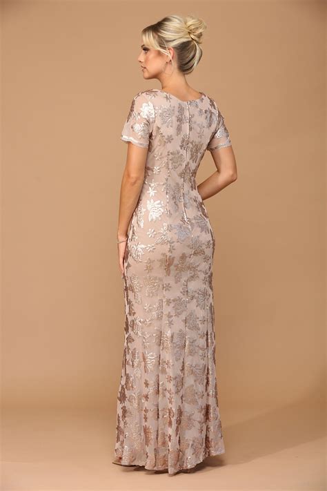 Cocoa Mother of the Bride Long Formal Evening Dress - Mother of the