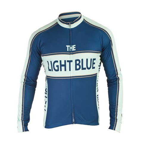 classic long sleeve jersey  light blue sport