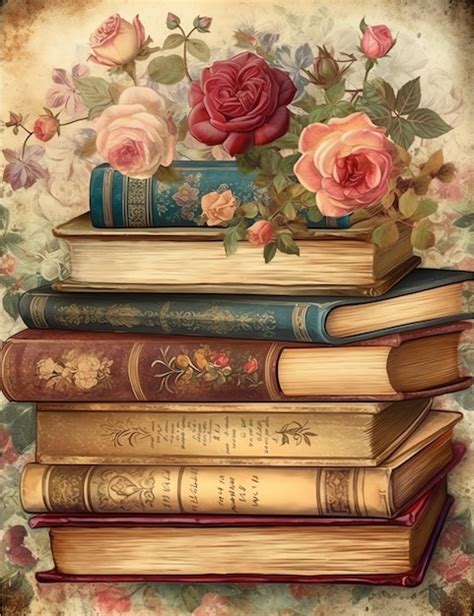 Premium Photo | Vintage Books old paper junk journal digital paper