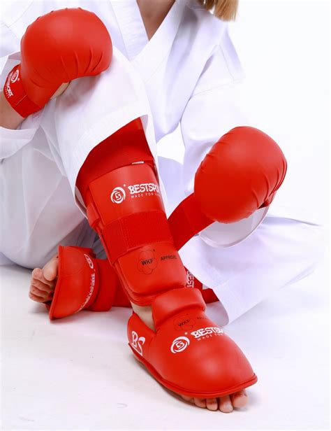 Купить Защита голени и стопы для каратэ #1303 WKF, BestSport 1303WKF по ...