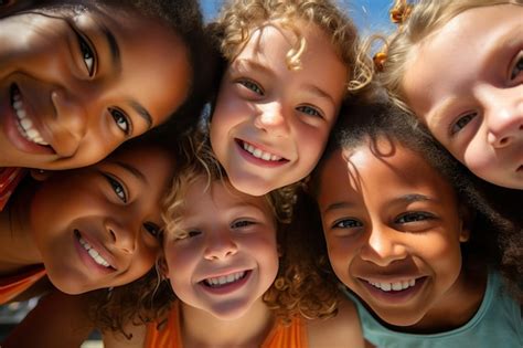 Premium Photo | Group of diverse cheerful fun happy multiethnic ...