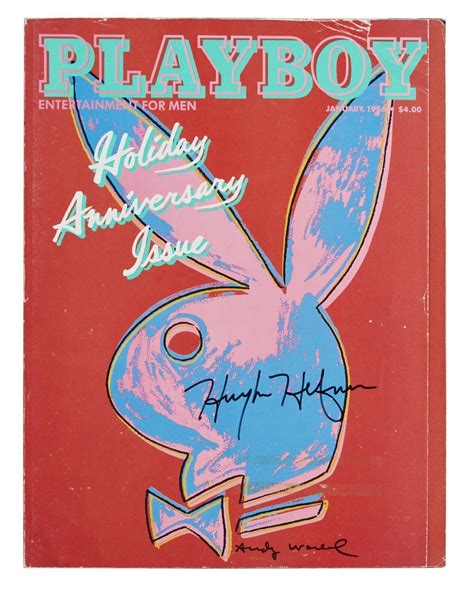 Hugh Hefner | Signed 1986 Andy Warhol Cover Playboy Magazine