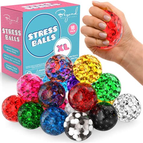 Amazon.com: Stress Balls for Adults - 18 Pack | Fidget Toys | XL Stress