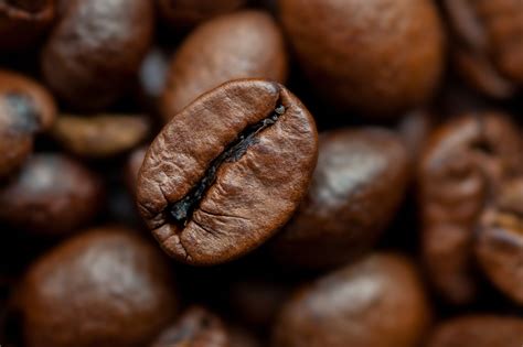 Download Macro Coffee Beans Food Coffee HD Wallpaper