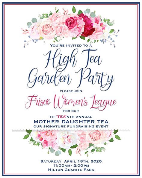 Pinkies Up, It's Time for the Annual Mother Daughter Tea!