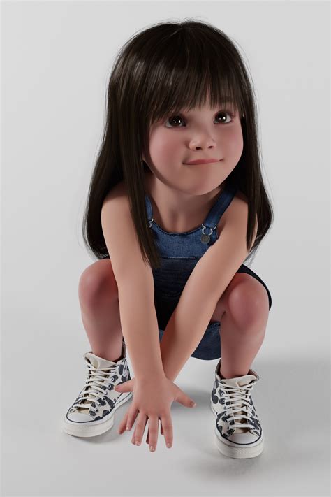 Aurora🤍🎀: "#3d #loli #girl #cute #overalls #converse #sfw" - 🔞 baraag.net