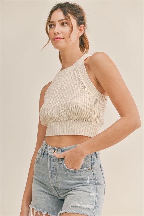 The Macy Cropped Sweater Tank – Thread + Seed