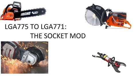 LGA775 TO LGA771 Socket Mod - YouTube