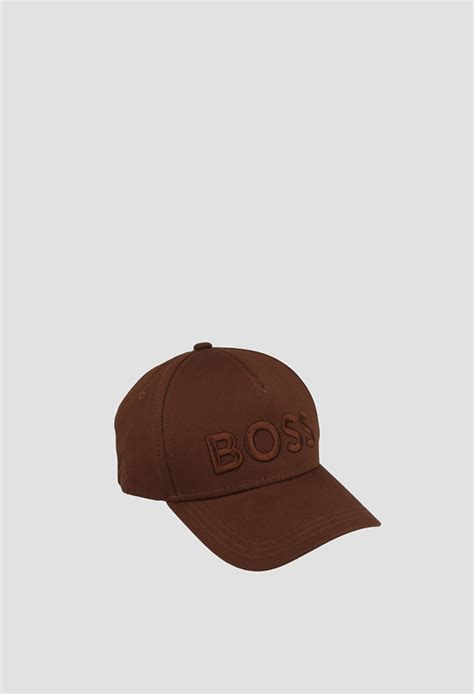 Мужская коричневая кепка BOSS 50483178;211 — Ultrashop
