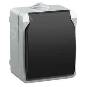 ФОРС Розетка наружная с заземлением с крышкой IP54 (ERS12-K03-16-54-DC ...