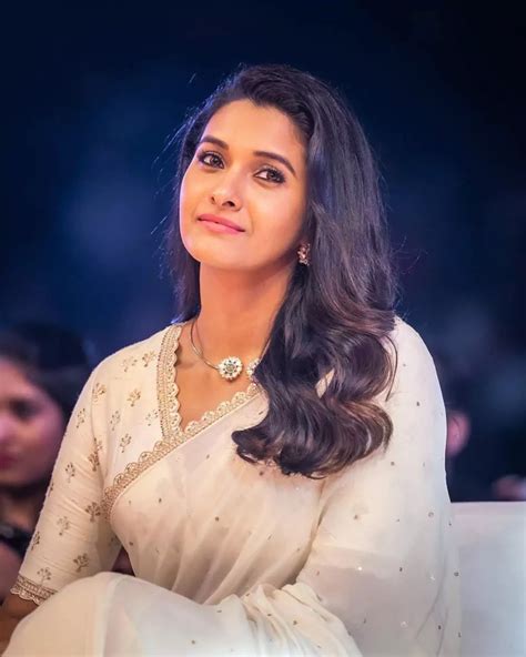 stunning style priya bhavani shankar shines  designer saree
