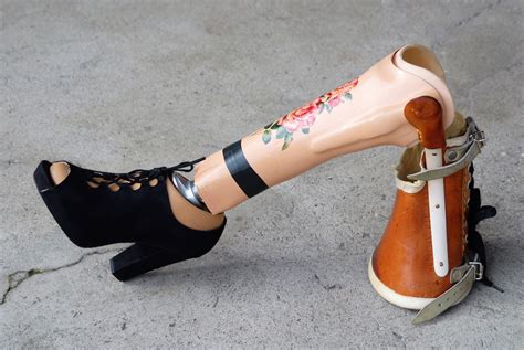 Hot German Womens High Heel Prosthetic Leg Below Knee Amputee