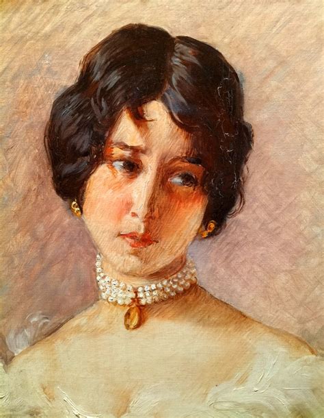 Proantic: Portrait Of Young Woman French School 1900