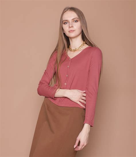 Кофта #913, цвет красный - купить женские кофты оптом